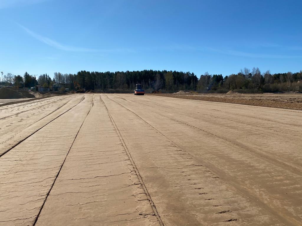 A2 pievedceļš un tirdzniecības centra teritorijas sagatavošana, Berģi — skats 4